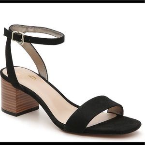 Black Block Heel Sandal
